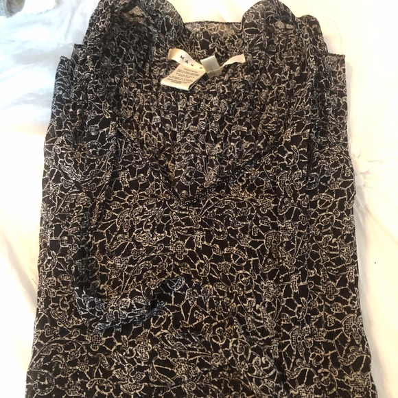 MAX STUDIO black/white printed blouse size medium - Picture 12 of 12